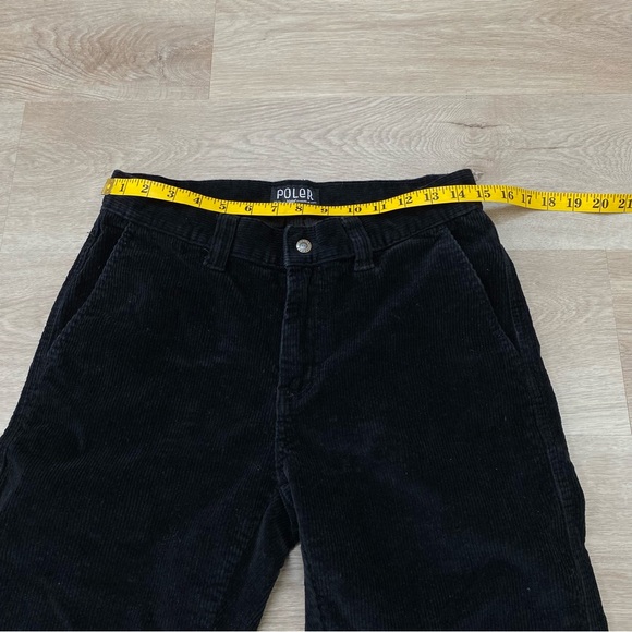 Poler Stuff Pants Mens 30x30 Black Corduroy Stretch Cotton Gorp Core Relaxed Fit - Picture 7 of 12